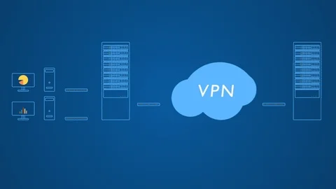 Corporate virtual private network security 2D infographics animation Stock Footage 108788316