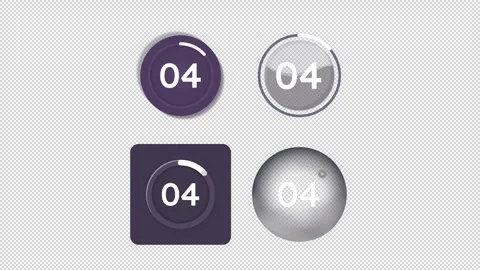 Corporate webinar animated countdown set on dark background Stock Footage 340287202
