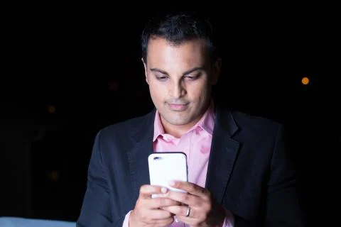 Corporate work at night Stock Photos
