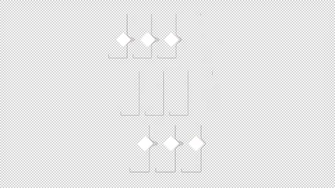 Corporate workflow guidance line frame empty infographic template animation set Stock Footage 345255059