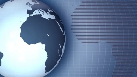 Corporate World. rotating globe. Model of the planet earth. Stock Footage 104157903