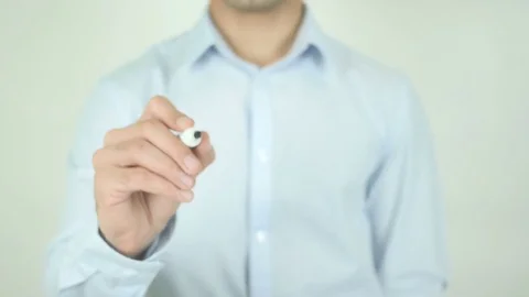 Corporate, Writing On Transparent Screen Stock Footage