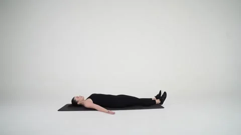 Corpse Pose Stock Footage 314192464