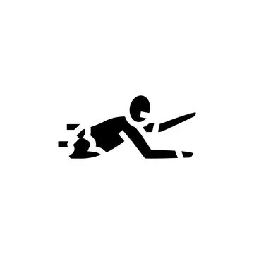 Corpse zombie glyph icon vector illustration Stock Illustration