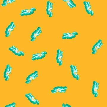 Corpse zombie isometric icon seamless pattern 库存插图