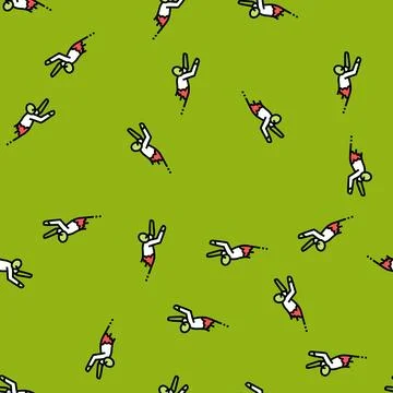 Corpse zombie vector seamless pattern 스톡 일러스트