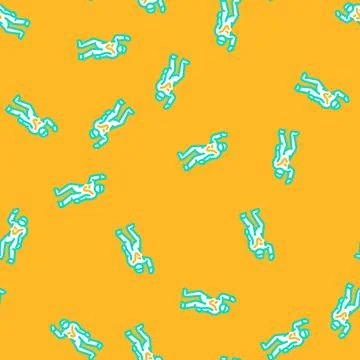 Corpse zombie vector seamless pattern Stock Illustration