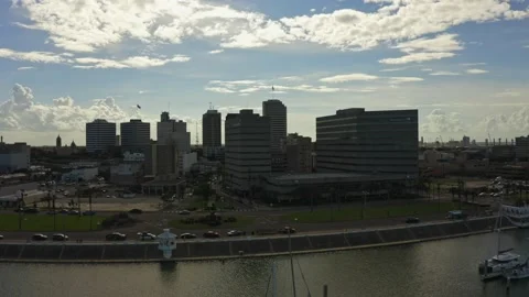 Corpus Christi Skyline Stock Footage 156642559