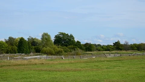 Corral in the field Stock Footage 115987921