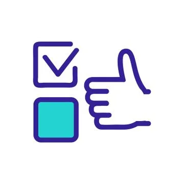 The correct answer is the icon vector. Isolated contour symbol illustration 스톡 일러스트