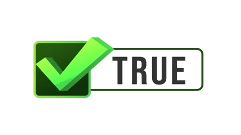 Correct answer sign, a check mark appears for the correct choice. Stock Footage 332604015