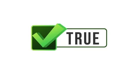 Correct answer sign, a check mark appears for the correct choice. The sign flash Stock Footage 332604020