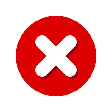 Correct check mark and cross, checklist icon sign, checkmark in circle symb.. Stock Illustration