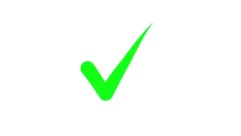 Correct check mark symbol Animation. Vidéo 336627850