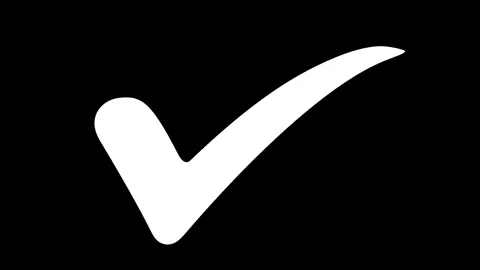 Correct check mark symbol Animation. Stockbeeldmateriaal 336627852