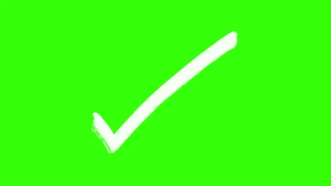 Correct check mark symbol Animation. 库存影片 336628543