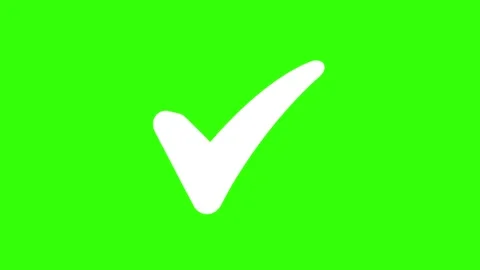 Correct check mark symbol Animation. Stock-Footage 336628544