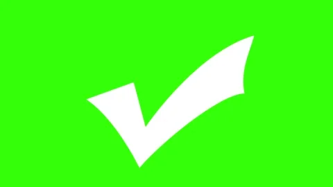 Correct check mark symbol Animation. 库存影片 336628561