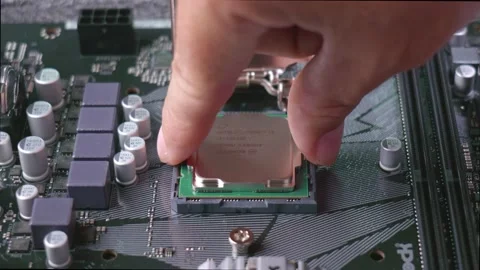 Correct cpu installation Video stock 157162387