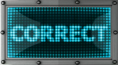 Correct Stock Footage
