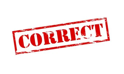 Correct Stock Illustration