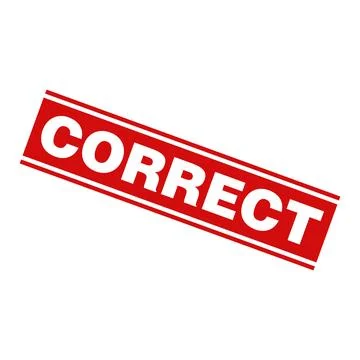 Correct Letter Rubber Stamp Template Design Stock Illustration