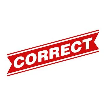 Correct Letter Rubber Stamp Template Design Stock Illustration