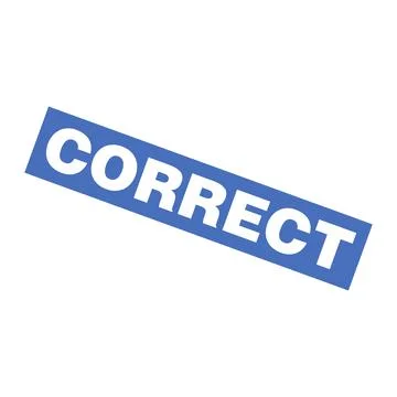 Correct Letter Rubber Stamp Template Design Stock Illustration