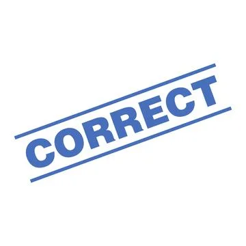 Correct Letter Rubber Stamp Template Design Stock Illustration