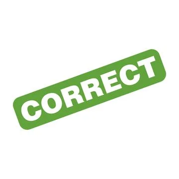 Correct Letter Rubber Stamp Template Design Stock Illustration