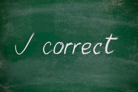 Correct Foto stock