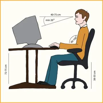 Correct position Stock Illustration