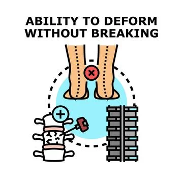 Correcting bone deformity and spine flexibility concept Illustrazione stock