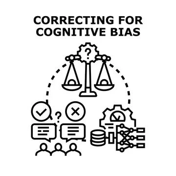 Correcting cognitive bias and improving decision making process Stock Illustration
