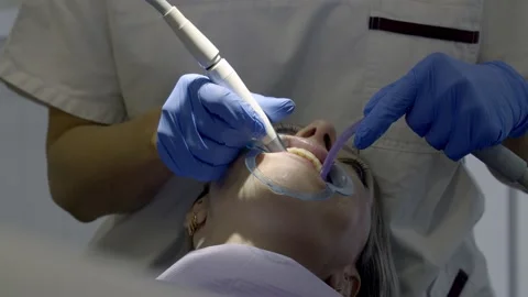 Correction in the dental clinic Video stock 149192865