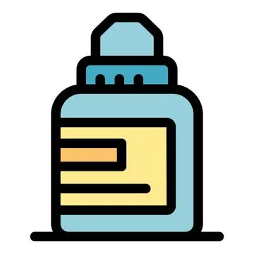 Correction fluid bottle for fixing mistakes in documents Stock Illustration