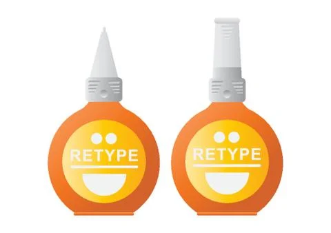 Correction Fluid Stock Illustration