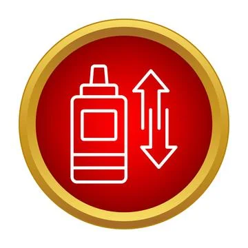 Correction fluid office supply removing errors icon Stock Illustration