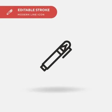 Correction Fluid Simple vector icon. Illustration symbol design template for  Stock Illustration