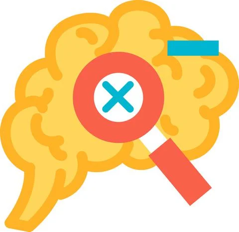 Correction function of human brain icon vector Stock-Illustration