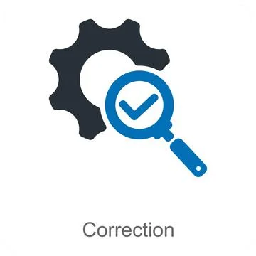 Correction Stock Illustration