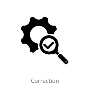 Correction Stock Illustration