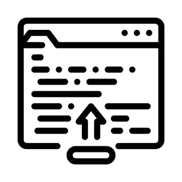 Correction of mistakes in text icon vector outline illustration Ilustração Stock