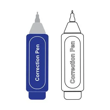Correction pen icon Stock Illustration