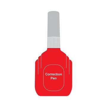 Correction pen icon Stock Illustration