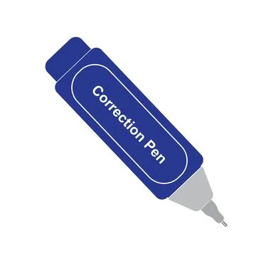 Correction pen icon Stock Illustration