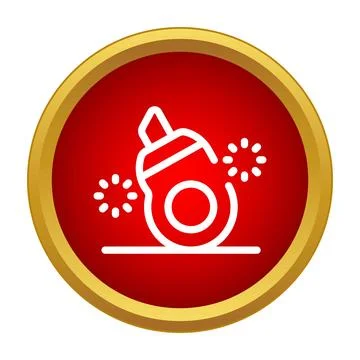 Correction roller tape applying white covering icon Stock Illustration