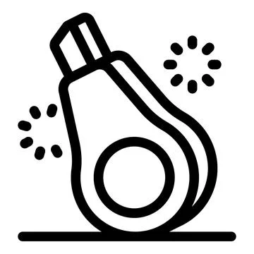 Correction tape dispenser rolling and shining on a surface Stock Illustration