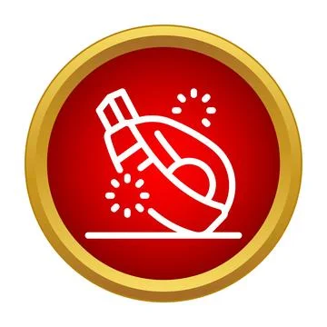 Correction tape icon erasing errors on red background Stockillustratie