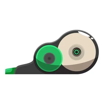 Correction tape lying on white background Stock Illustration